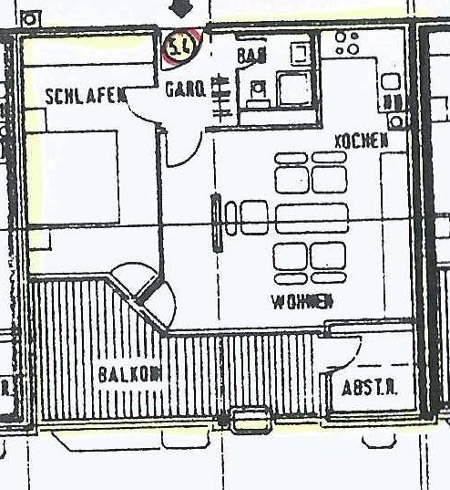MALSTATT : 2 ZKB - Wohnung mit DACHTERRASSE in gepflegter Wohnanlage !