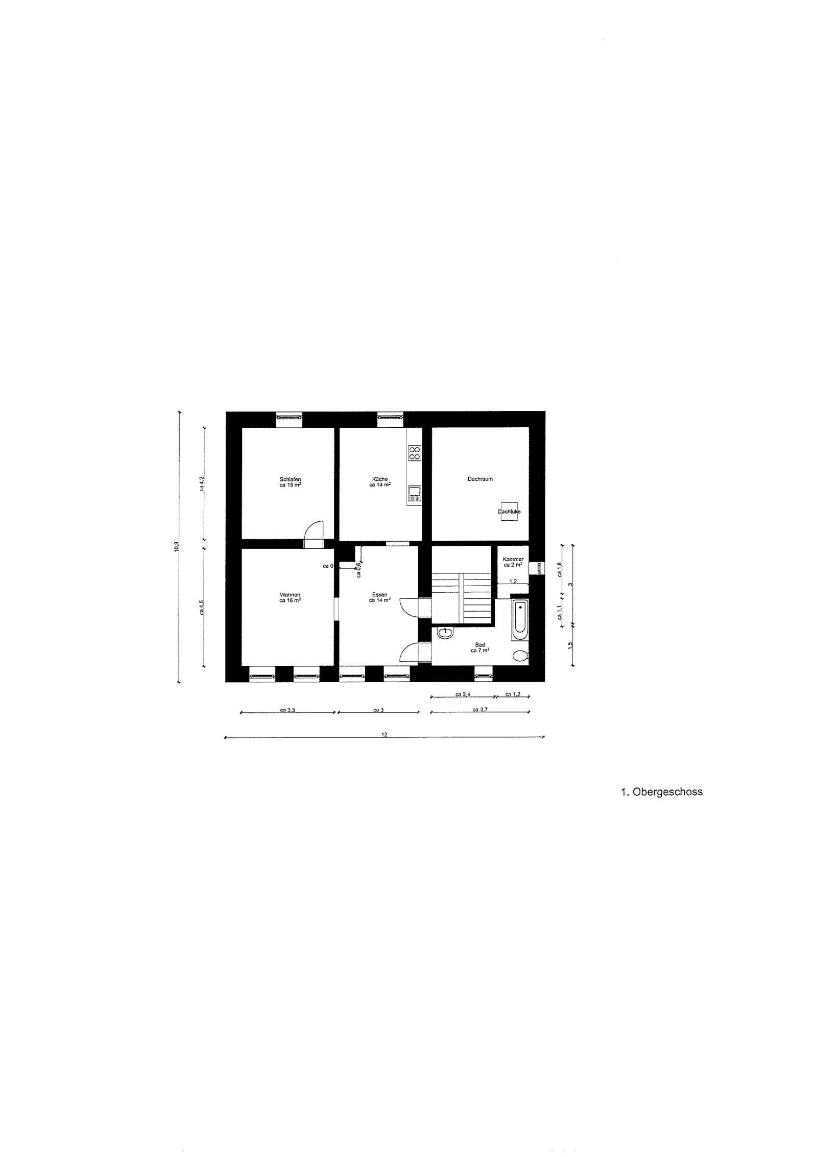 Grundriss 1. OG Grundriss 1. OG