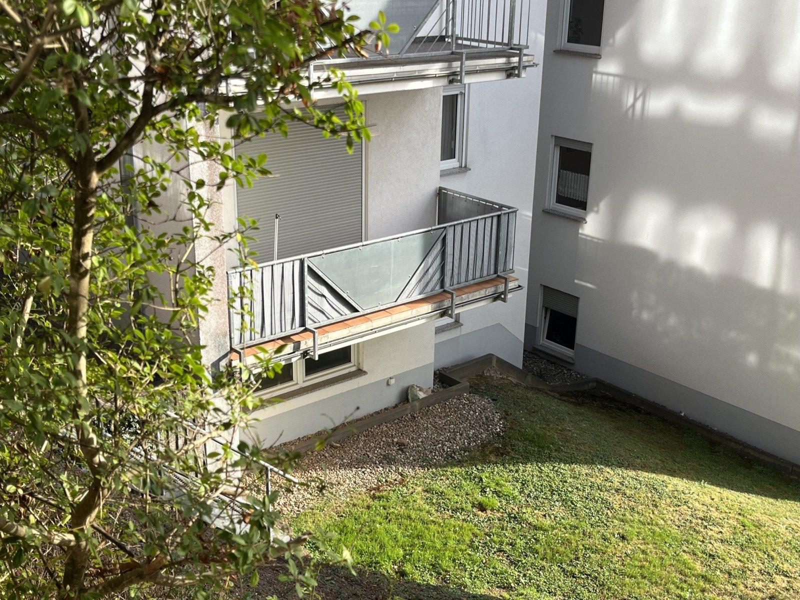 Ansicht mit Balkon